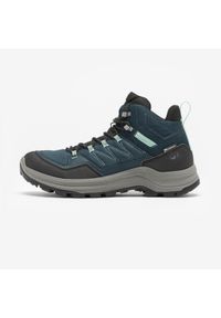 quechua - Buty turystyczne damskie Quechua MH100 wodoodporne. Wysokość cholewki: przed kolano. Materiał: syntetyk, kauczuk. Szerokość cholewki: normalna. Styl: sportowy #1