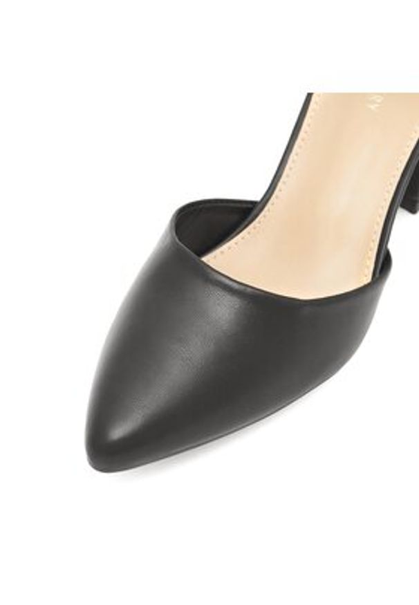 Jenny Fairy Czółenka ANGEL WS210702-10 Czarny. Kolor: czarny. Materiał: skóra