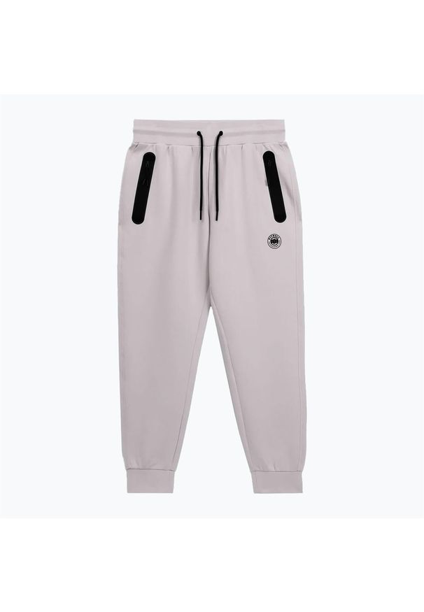 PITBULL - Spodnie męskie Pitbull Dogwood Track Pants. Kolor: biały. Sport: fitness