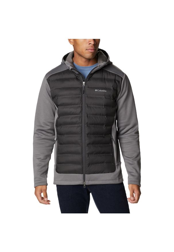 columbia - Bluza Turystyczna Męska Columbia Out-Shield Insulated Full Zip Hoodie z kapturem. Typ kołnierza: kaptur. Kolor: czarny, szary, wielokolorowy. Styl: sportowy. Sport: turystyka piesza