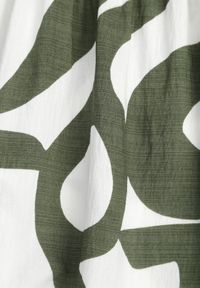 Born2be - Ciemnozielona Wiskozowa Sukienka z Bufiastymi Rękawami w Abstrakcyjny Wzór Tibee. Okazja: na co dzień. Kolor: zielony. Materiał: wiskoza. Wzór: nadruk. Typ sukienki: proste. Styl: elegancki, wakacyjny, casual #3