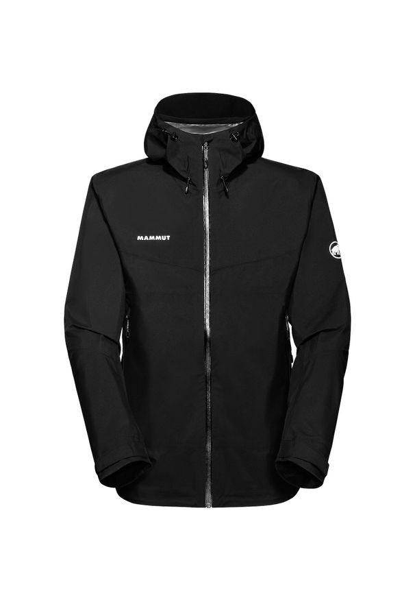 Kurtka przeciwdeszczowa męska Mammut Convey Tour HS Hooded Jacket. Kolor: czarny, szary, wielokolorowy. Sport: turystyka piesza