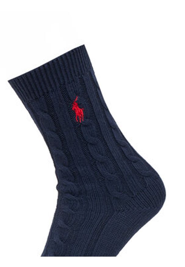 Polo Ralph Lauren Skarpety Wysokie Męskie 4,55955E+11 Granatowy. Kolor: niebieski. Materiał: materiał, bawełna