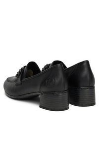 Rieker Loafersy 41660-00 Czarny. Kolor: czarny. Materiał: skóra #3