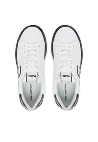 Karl Lagerfeld - KARL LAGERFELD Sneakersy Kapri Kushion KL62630N Biały. Kolor: biały. Materiał: skóra #6