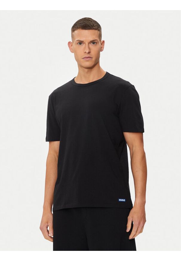 Hugo Komplet 2 t-shirtów Naolo 50522383 Czarny Regular Fit. Kolor: czarny. Materiał: bawełna