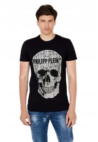Philipp Plein - PHILIPP PLEIN T-shirt czarny z czaszką. Kolor: czarny #8