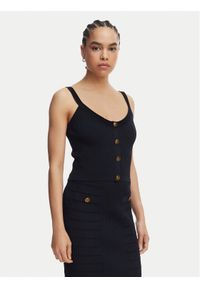 Guess Top W5YR10 Z0130 Granatowy Regular Fit. Kolor: niebieski. Materiał: syntetyk #1