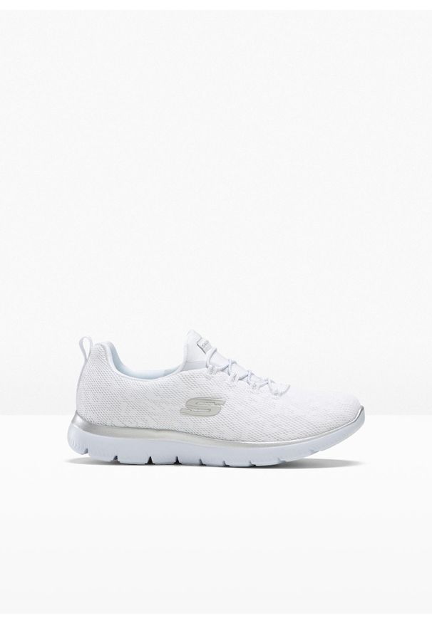 bonprix - Sneakersy Skechers z pianką memory. Kolor: biały