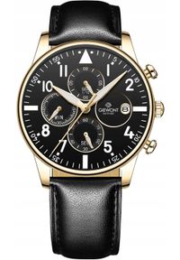 Zegarek Giewont Zegarek Męski Chronograph Sapphire Czarno Złoty GW5630-A4. Kolor: złoty, wielokolorowy, czarny #1