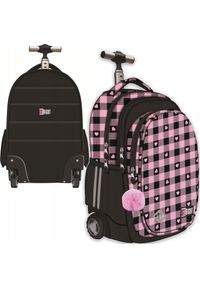 St. Majewski - Plecak na kółkach ST.RIGHT TB-01 Pink Checkered