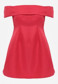 Renee - Czerwona Koktajlowa Sukienka Hiszpanka VICES Typu Bombka Iaonara. Typ kołnierza: dekolt hiszpanka. Kolor: czerwony. Materiał: poliester. Typ sukienki: bombki. Styl: wizytowy #5