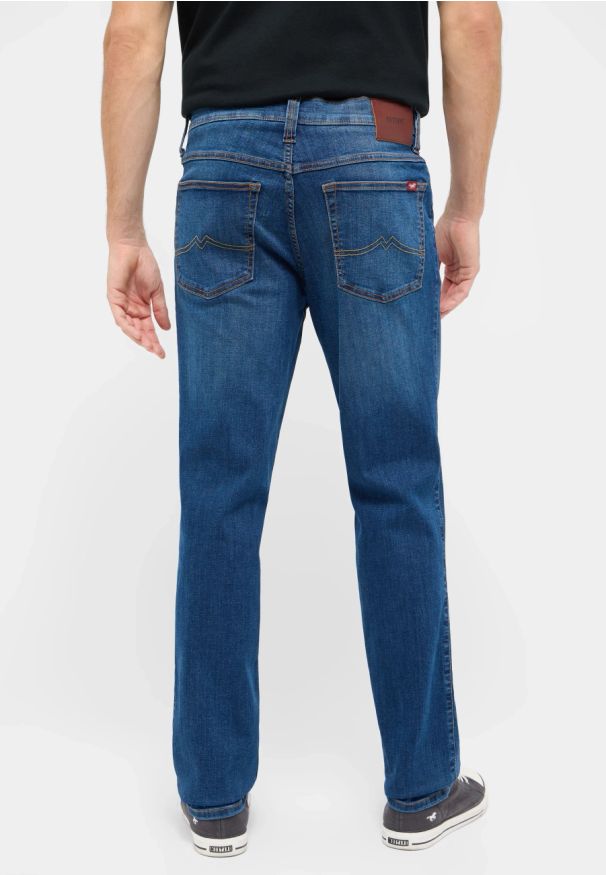 Męskie Spodnie Jeansowe Mustang Style Tramper Straight Denim Blue 1016333 5000 502