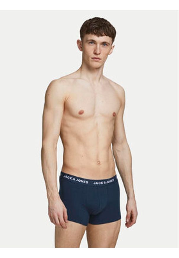 Jack & Jones Komplet bokserek Solid 12189935 Kolorowy. Materiał: bawełna. Wzór: kolorowy