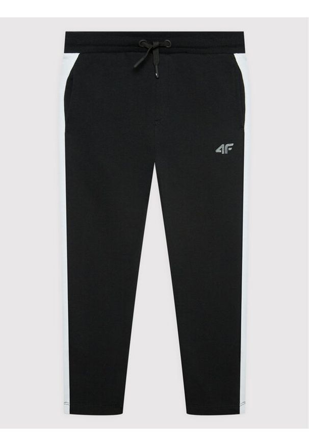 4f - 4F Spodnie dresowe HJL22-JSPMD002 Czarny Regular Fit. Kolor: czarny. Materiał: bawełna