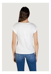 Morgan De Toi T-Shirt 261-DOUR Biały Casual Fit. Okazja: na co dzień. Kolor: biały. Styl: casual #4