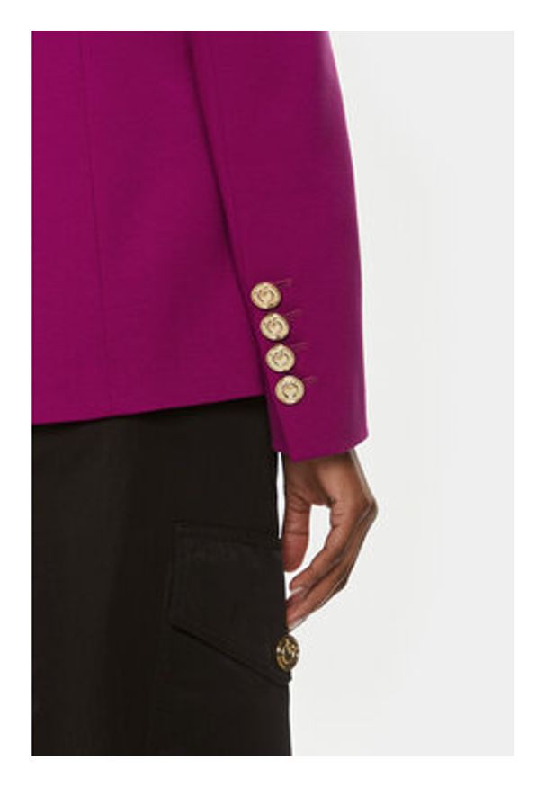 Pinko Marynarka Signum 100254 A15O Fioletowy Regular Fit. Kolor: fioletowy. Materiał: wiskoza