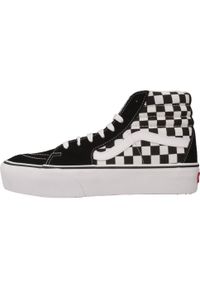 Damskie trampki na co dzień Vans UA SK8-Hi Platform 2.0 VN0A3TKNQXH1 Czarny. Okazja: na co dzień. Zapięcie: sznurówki. Kolor: czarny. Materiał: guma, skóra. Szerokość cholewki: normalna. Obcas: na platformie. Model: Vans SK8. Sport: turystyka piesza, skateboard