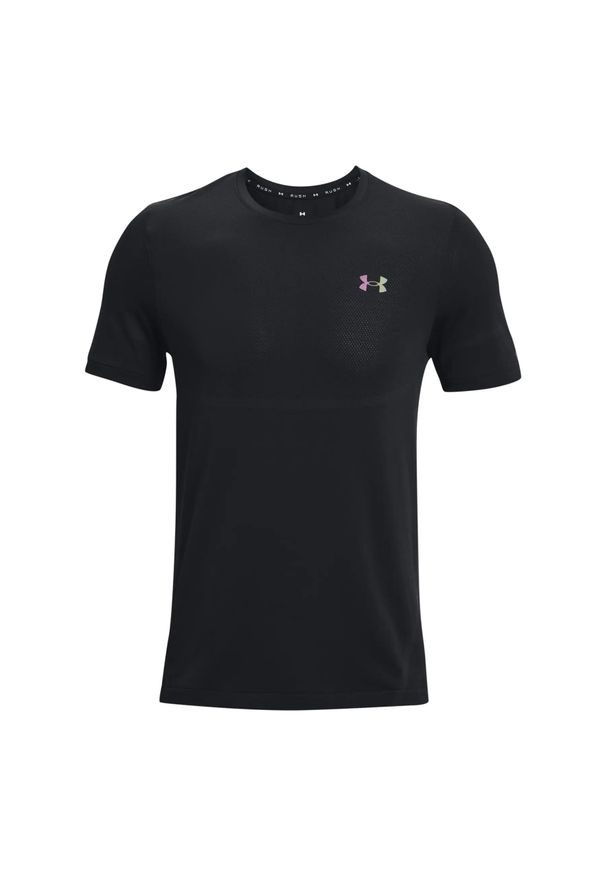 Jersey Under Armour Rush Seamless Legacy. Kolor: czarny. Materiał: jersey. Sport: fitness