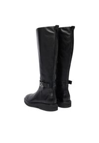 Calvin Klein Kozaki Knee Boot W/ Metal Logo HW0HW02665 Czarny. Kolor: czarny. Materiał: skóra #3