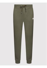 Alpha Industries Spodnie dresowe Basic 116370 Zielony Regular Fit. Kolor: zielony. Materiał: bawełna, dresówka #5