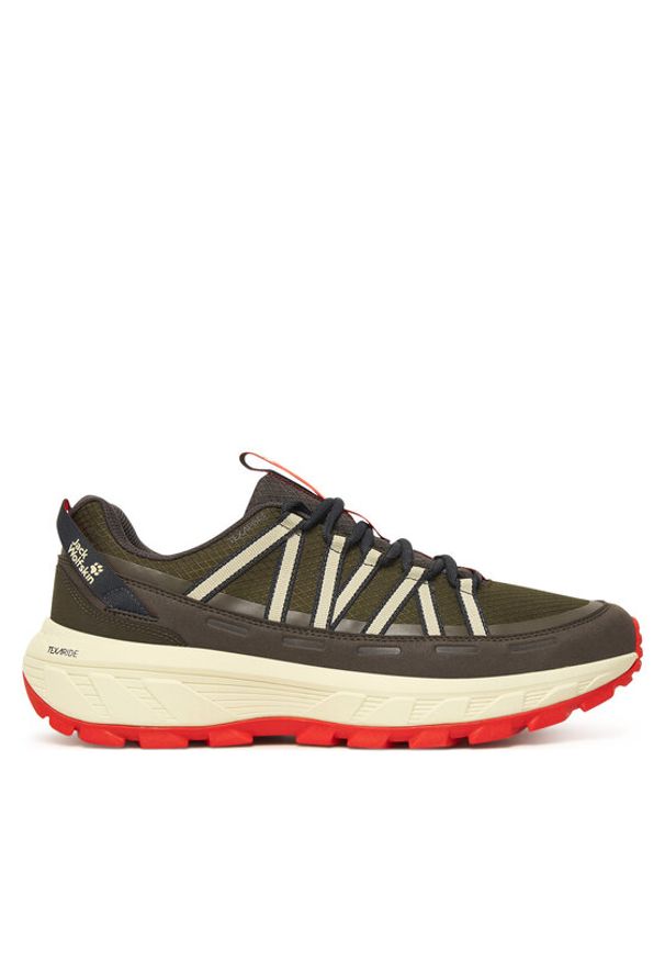 Jack Wolfskin Trekkingi Wild Hike Texapore Low M A65577 Khaki. Kolor: brązowy. Materiał: materiał. Sport: turystyka piesza