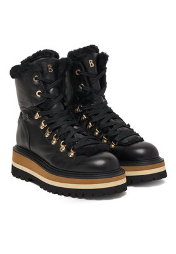 Bogner Botki Saas Fee 1 A 22544153 Czarny. Kolor: czarny. Materiał: skóra