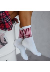 Milena - Skarpetki damskie ciao bella 1194 wh. Kolor: biały. Materiał: poliamid, elastan, materiał, bawełna