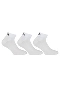 Skarpetki Unisex Fila 3 Pary - Komfort i Styl. Kolor: biały. Materiał: elastan, poliester, bawełna