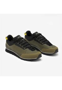 quechua - Buty turystyczne męskie Arpenaz 500 Revival Technical. Kolor: wielokolorowy, czarny, zielony. Materiał: kauczuk. Wzór: gładki