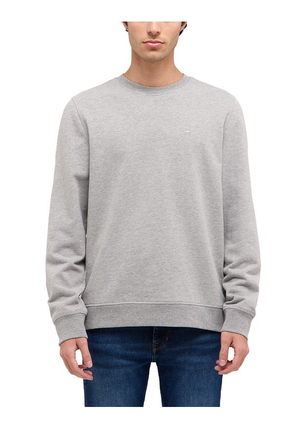 Męska Bluza Nierozpinana Mustang Style Clio Mid Grey Mélange 1016364 4140