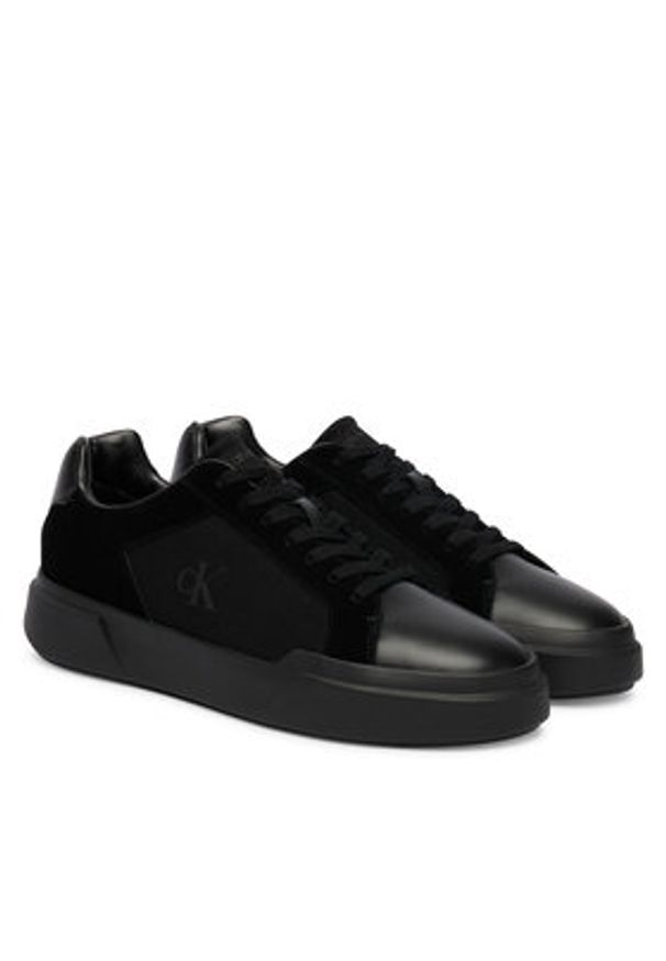 Calvin Klein Sneakersy Chunky Cupsole Laceup Cv Mix HM0HM02238 Czarny. Kolor: czarny. Materiał: skóra