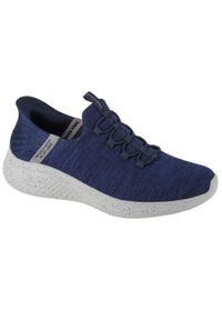 skechers - Buty sportowe Sneakersy męskie, Slip-Ins Ultra Flex 3.0 - Right Away. Kolor: niebieski. Sport: turystyka piesza