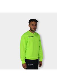 Givova Polarfleece Sport Hoodie 2XL - Ciepła i Oddychająca. Kolor: żółty. Materiał: poliester. Sport: fitness, piłka nożna