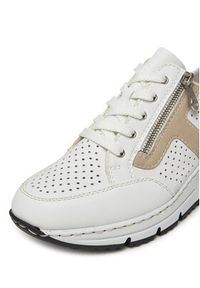 Rieker Sneakersy N6304-80 Biały. Kolor: biały. Materiał: skóra #4