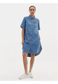 Lee Sukienka jeansowa All Purpose 112350272 Niebieski Loose Fit. Kolor: niebieski. Materiał: bawełna #5
