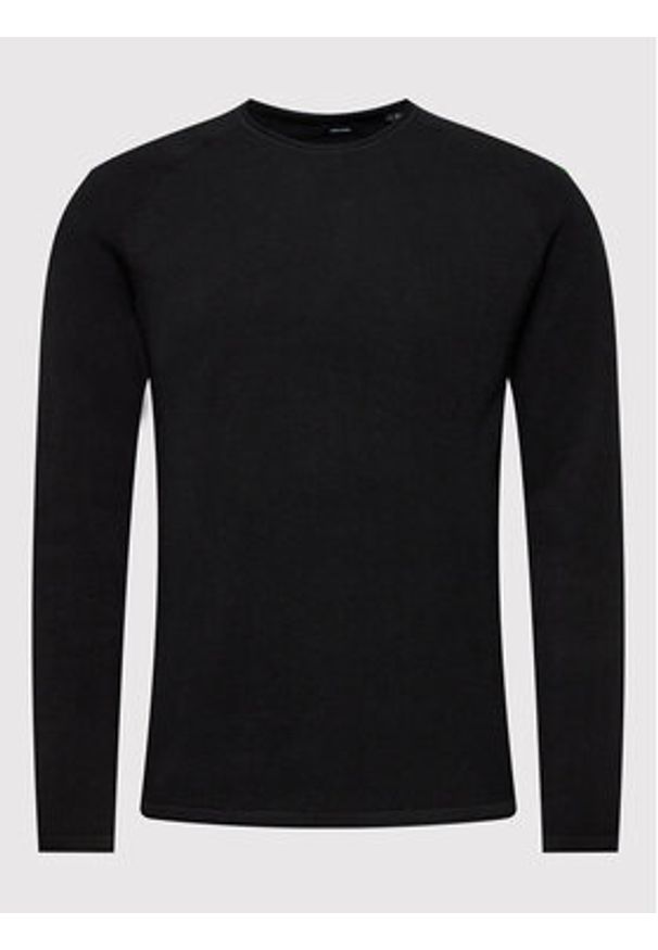 Jack & Jones - Jack&Jones Sweter Hill 12157321 Czarny Regular Fit. Kolor: czarny. Materiał: bawełna