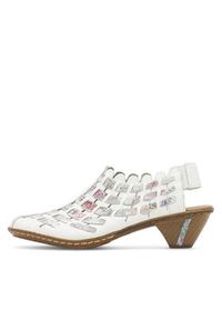 Rieker Półbuty 46778-80 Biały. Kolor: biały. Materiał: skóra #5