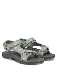 Jack Wolfskin Sandały Wave Breaker 4050291 Zielony. Kolor: zielony. Materiał: materiał