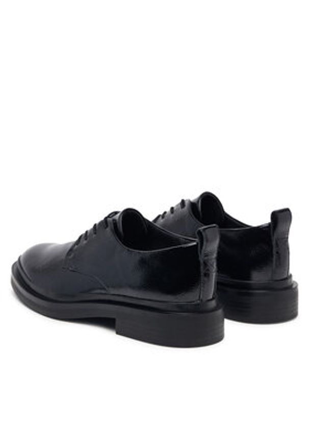 Clarks Oxfordy Previa Lace 26327264 Czarny. Kolor: czarny. Materiał: skóra