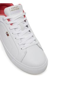 TOMMY HILFIGER - Tommy Hilfiger Sneakersy Sporty Sneaker FW0FW08899 Biały. Kolor: biały. Materiał: skóra #4