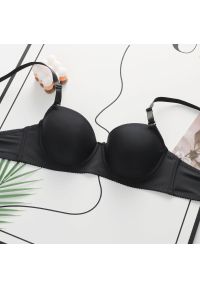 Intica - Biustonosz z usztywnieniem i regulowanymi ramiączkami na co dzień i specjalne okazje Halide. Kolor: czarny. Materiał: materiał #3
