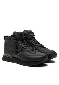 Replay - REPLAY Sneakersy Arthur Ry Mid Mid-Top GMS68.000.C0091S Czarny. Kolor: czarny. Materiał: skóra