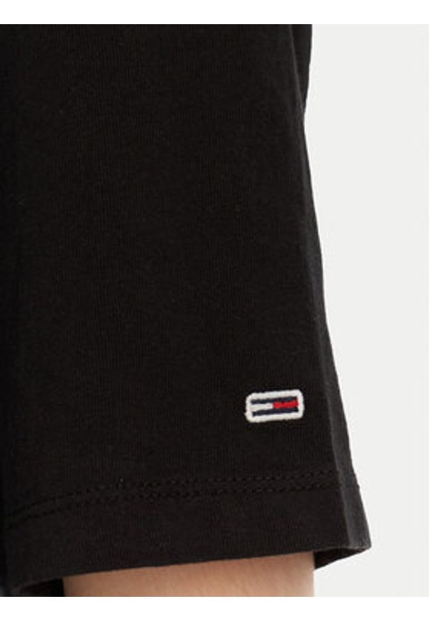 Tommy Jeans T-Shirt DW0DW20324 Czarny Relaxed Fit. Kolor: czarny. Materiał: bawełna