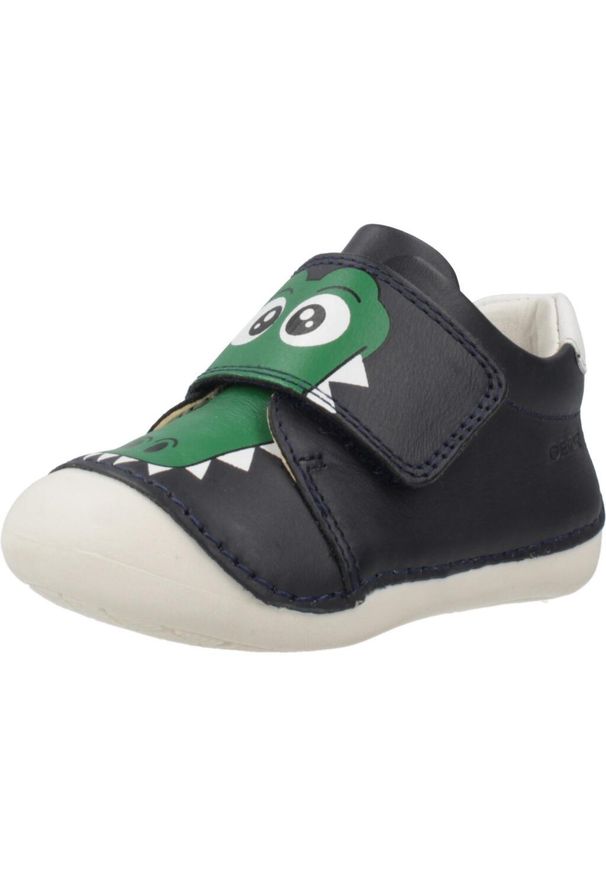 Geox - Buty GEOX B TUTIM Niebieski. Kolor: niebieski. Materiał: skóra. Sport: turystyka piesza