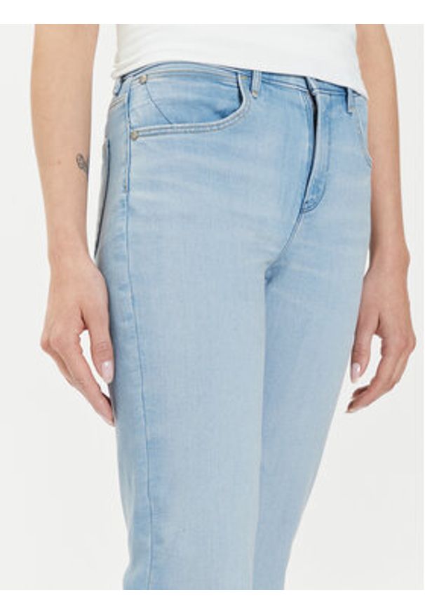 Wrangler Jeansy Love Letters 112350946 205232 Niebieski Straight Leg. Kolor: niebieski