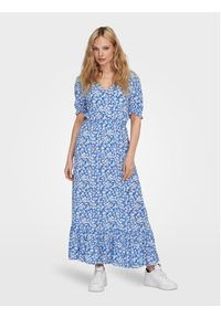 only - ONLY Sukienka letnia Chianti 15270519 Niebieski Regular Fit. Kolor: niebieski. Materiał: wiskoza. Sezon: lato #5