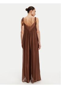 ViCOLO Kombinezon TD0588 Brązowy Relaxed Fit. Kolor: brązowy. Materiał: wiskoza
