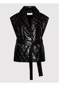 GESTUZ - Gestuz Bezrękawnik 10905878 Czarny Regular Fit. Kolor: czarny. Materiał: skóra. Długość rękawa: bez rękawów #2