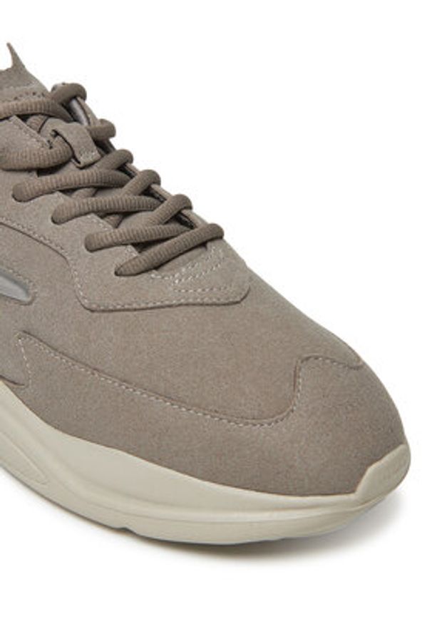 Hugo - HUGO Sneakersy Leon 50548504 Szary. Kolor: szary. Materiał: skóra
